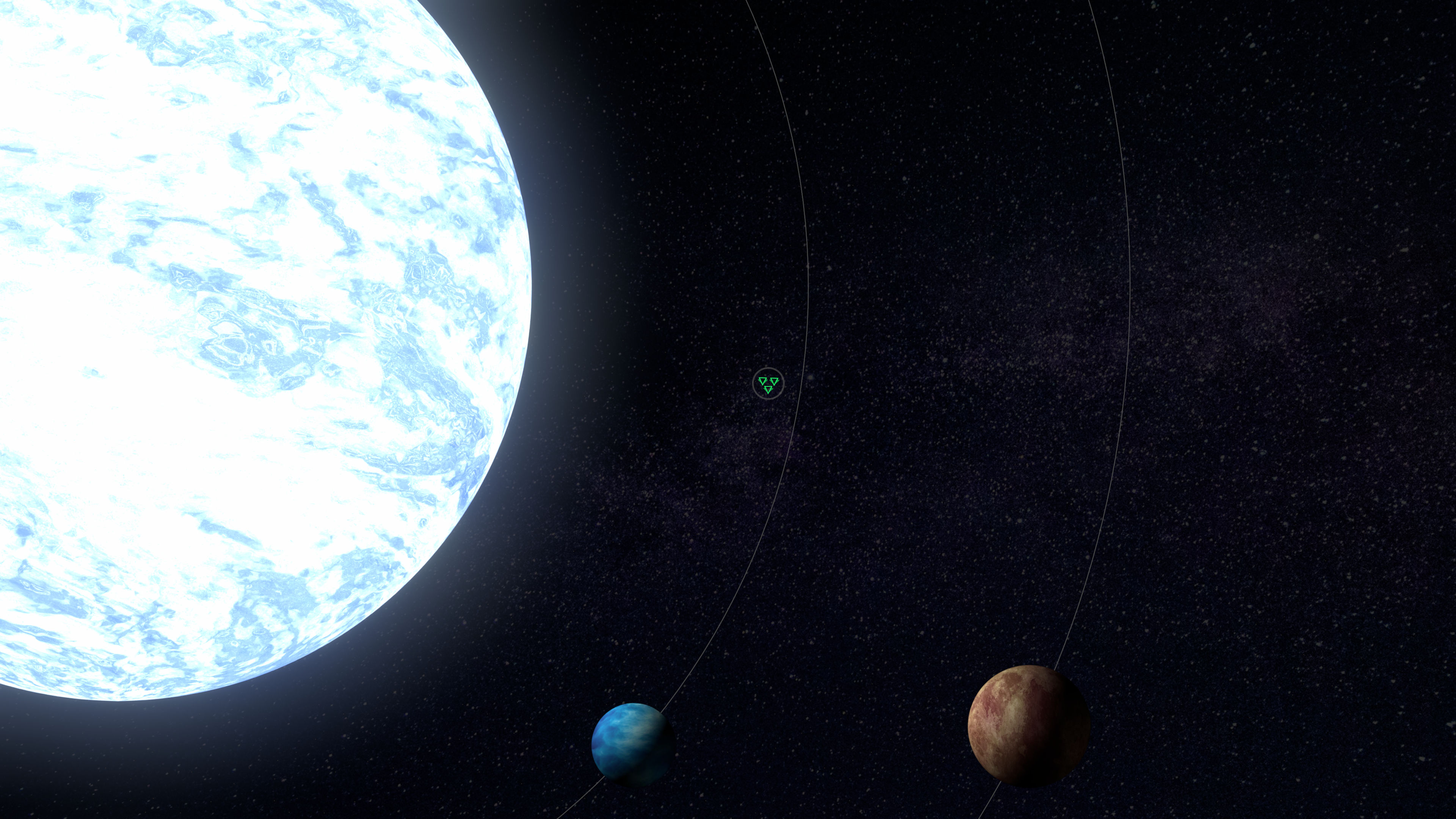 Screenshot 3: A solar system